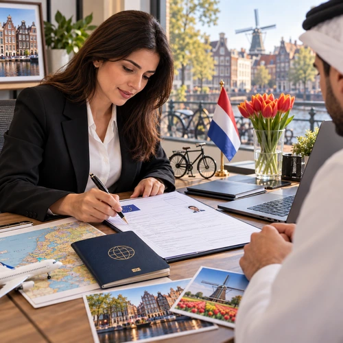 جواز سفر وملف تأشيرة هولندا من الكويت